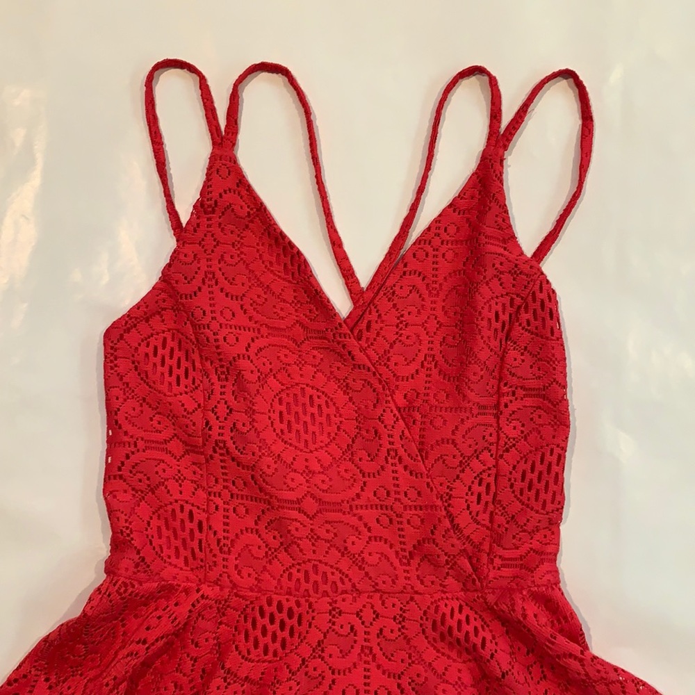 Hot Pink Lace Dress